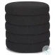 Elise Black Boucle Upholstered Storage Ottoman