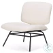Nora Cream Fabric Accent Chair