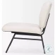Nora Cream Fabric Accent Chair