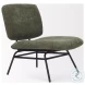 Nora Forest Green Fabric Accent Chair