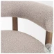 Gianna Taupe Boucle Fabric Open Back Accent Chair