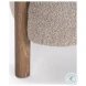 Gianna Taupe Boucle Fabric Open Back Accent Chair