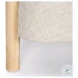Gianna Oatmeal Fabric Open Back Accent Chair