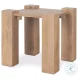 Beth Light Brown Wood Square Accent Table