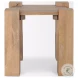 Beth Light Brown Wood Square Accent Table