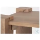 Beth Light Brown Wood Square Accent Table