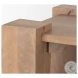 Beth Light Brown Wood Square Accent Table