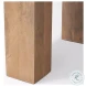 Beth Light Brown Wood Square Accent Table
