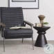 Palmera Dark Brown Wood Pedestal Accent Table