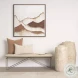 Camille Cream Fabric Bench