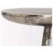 Bobbi Polished Nickel Cast Aluminum Metal Accent Table