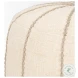 Sachi Beige Stitching Pouf