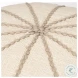 Sachi Beige Stitching Pouf