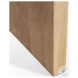 Bianca White Marble And Light Brown Wood Coffee Table