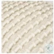 Sakaye Beige Cream Stitched Patterned Pouf