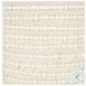 Sakaye Beige Cream Stitched Patterned Pouf