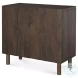 Heera Dark Brown Diamond Motif Shelf Accent Cabinet
