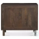 Heera Dark Brown Diamond Motif Shelf Accent Cabinet