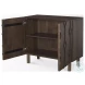 Heera Dark Brown Diamond Motif Shelf Accent Cabinet