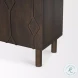 Heera Dark Brown Diamond Motif Shelf Accent Cabinet