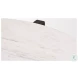 Bianca White Marble And Dark Brown Wood Coffee Table