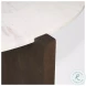 Bianca White Marble And Dark Brown Wood Coffee Table