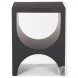 Sobi Matte Black Square Side Table