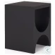 Sobi Matte Black Square Side Table