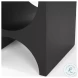 Sobi Matte Black Square Side Table