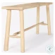 Light Brown Wooden Craftsman Console Table