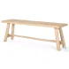 Light Brown Wooden Craftsman Bench