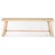 Light Brown Wooden Craftsman Bench