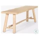 Light Brown Wooden Craftsman Bench