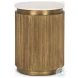 Satima Black Marble And Gold Metal Round Accent Table