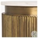 Satima Black Marble And Gold Metal Round Accent Table