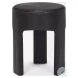 Riya Black Solid Wood Stool