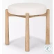 Shaiden Cream Fabric Stool
