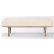 Shae Oatmeal Fabric Bench
