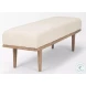 Shae Oatmeal Fabric Bench