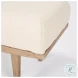 Shae Oatmeal Fabric Bench