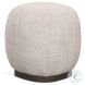 Siren Gray Fabric Accent Stool