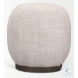Siren Gray Fabric Accent Stool