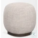 Siren Gray Fabric Accent Stool