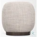 Siren Gray Fabric Accent Stool