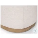 Siren Cream Fabric Accent Stool