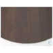Takoda Dark Brown Wood Tapered Drum Accent Table