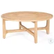 Taylin Light Brown Wood Round Coffee Table