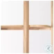 Taylin Light Brown Solid Wood Open Bookshelf