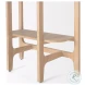 Taylin Light Brown Solid Wood Open Bookshelf