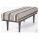 Shae Cream Fabric Bench
